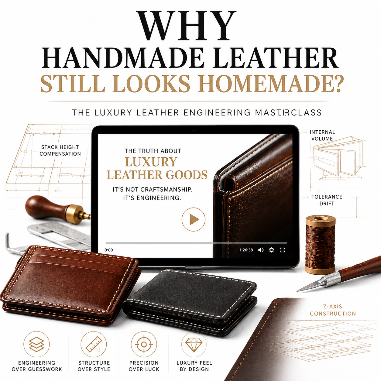 Why Handmade Leather Still Looks Homemade